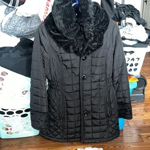 Laundry Shelli segal reverseable faux fur button up coat